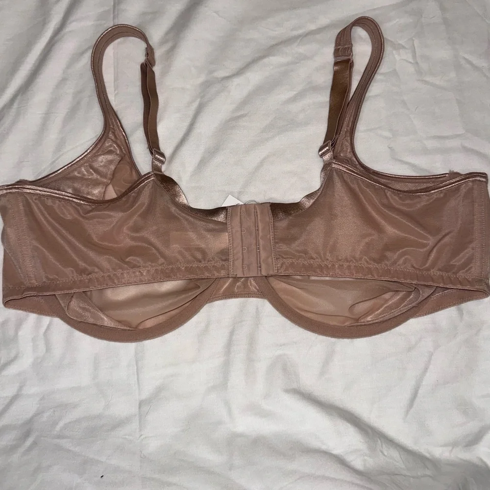 Cacique Sheer Underwire Bra - Tan - Picture 3 of 6